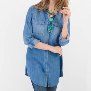 NWT Chico’s chambray tunic
